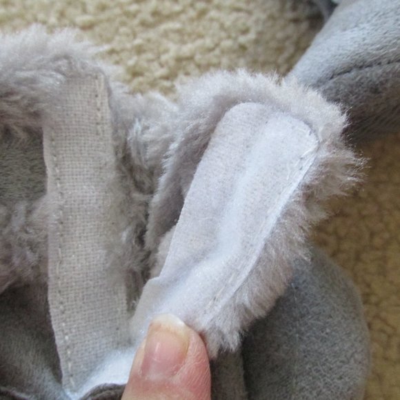 Baby Pull On Winter Ankle Snow Boots Girls Size‎ Infant Gray Shoes Bows Snow - Picture 4 of 4